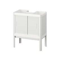 이케아 LILLTJARN 릴셰른 세면대하부장+도어2 44x50x25/수납장/욕실용품/화장실, 선택완료, 화이트_005.134.39