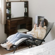 앉은뱅이 흔들의자 중심봉 풀메쉬 윙체어 바퀴없는 1인용쇼파 암체어 안락 릴렉스체어 학생용, 리클라이너 의자ㅡ블랙(단품)