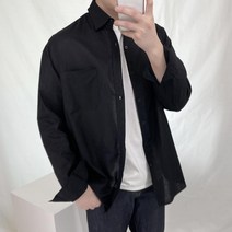뉴클로 남성용 봄 여름 린넨 베이직 데일리 오버핏 셔츠 남방 [SI-14]