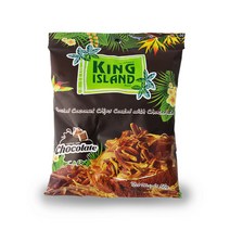 킹 아일랜드 초콜릿맛 코코넛 칩 스낵 50g, 킹아일랜드 초콜릿맛 코코넛칩50g