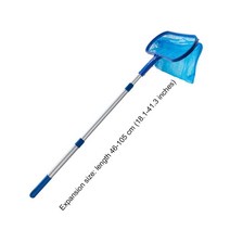 수영장 청소기 청소용품 1 pcs 스키머 그물 텔레스코픽 폴 연못 파편 잎 그물 113, 02, 02