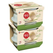 햇반작은공기 발아현미밥 6개 x130g, 발아현미밥 130g x 6