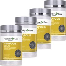 헬시케어 고농도 프로폴리스 3800mg 캡슐, 200개입, 4개