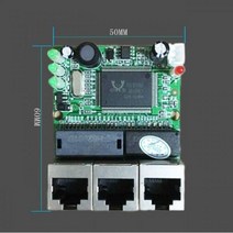 OEM 공장 직접 미니 빠른 10 / 100MBPS 3 포트 이더넷 네트워크 LAN 허브 스위치 보드 2 레이어 PCB 3 RJ45 5V 12V 포트, 3 port 3