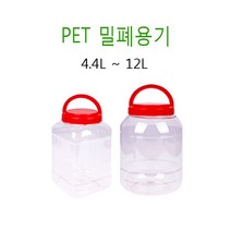 젓갈통/광구/PET밀폐용기/4.4L~12L/원형/사각/새우젓통/새우젓용기/젓갈통/젓갈용기/플라스틱통/광구병/매실병/매실통/담금주병/소분용기/고추장통/양념통/반찬통/엑기스통, 2.광구원형 5L