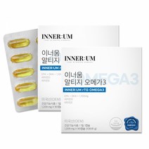 이너움 알티지 오메가3 1+1 rTG 엔초비 미국 EPA DHA 1100mg 총 6개월분, 단품, 단품