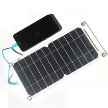 태양광 발전 220v 가정용태양광 인버터 발전기 USB 태양 전지 패널 야외 6 와트 5 볼트 휴대용 등산 캠핑 여행 충전기 보조베터리 휴대 전화, 한개옵션0