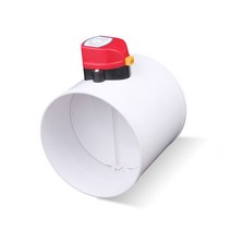 전동 댐퍼 ABS 전기 PVC 파이프 공기량 조절 밸브 75mm 110mm 160mm 원형 밸브, 04 200mm, 04 200mm