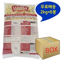 루토사 감자튀김 줄무늬감자 2kgX6봉, 2kg, 6개