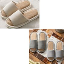 여니제이 사계절 실내화거실화 층간소음 슬리퍼 편한실내화 쿠션실내화 린넨실내화, 그레이