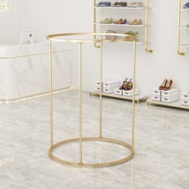 라운드 원형 행사매대 푸드 식품 생활잡화 아울렛 진열대 백화점 상품 식품점, 타원형 금 길이 120cm 높이 150cm