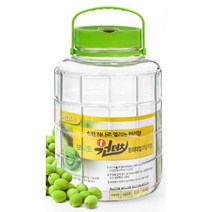 쉬운오픈 유리 매실청 공병 용기 5L 8L 액기스 액기스병 술병 담금술, 프리미엄 과실주병 5L