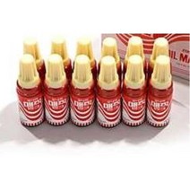 선명한 모나미 병매직 잉크 빨강 12P 칼라유성매직펜, 없음, 1개