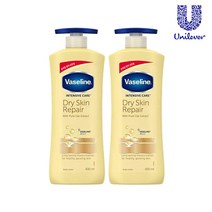 NEW 바세린 드라이 스킨 리페어 로션 400ml x2개 / 피부 보습
