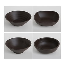 업소용 멜라민그릇 흑토 라면 우동 파스타 탕기, 22.한식타원볼, 한식타원볼(580)