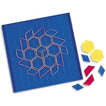 러닝리소시즈 양면 지오보드 교구 LER1512, 혼합 색상