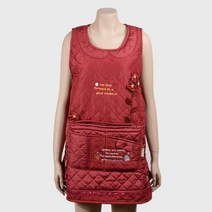 [꼬레하우씨]프리미엄 겨울방한 양모 보온앞치마, 사이즈/색상, FREE-레드, FREE