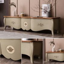 세련된 원목 거실장 클래식 앤틱 드레스 유럽풍디자인, 지방