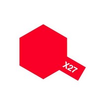 타미야 도료아크릴미니 [81527] X-27 CLEAR RED