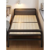 접이식 평상 침대 튼튼한 목욕탕 마루 야외 조립식, (90cm+원목용골싱글침대모델