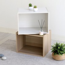 [아이리스코리아] 아이리스 1단 공간박스 수납장 정리함 CX-1, 색상:오프화이트