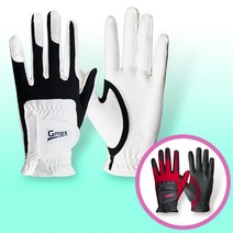 지맥스 17호 주니어 학생 어린이용 손이 작은 여성용 골프장갑, 패밀리 골프장갑 블랙/레드 K/L