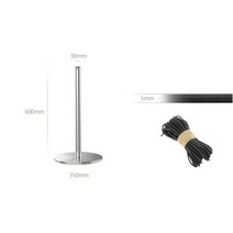 코드 스테인리스 소형 Stanchion 낮은 발 철회 가능한 밧줄 벨트를 가진 박물관 짧은 Stanchions, 01 60CM silver