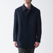 무인양품 MUJI 남성 프렌치 울혼방 하프 코트 ADF14A0A