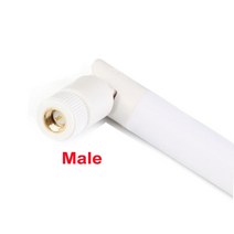 2.4GHz 6DBI 2.4G 안테나 RP-SMA Bluetooty IEEE WLAN/WiMAX/MIMO 옴니 WIFI 안테나 남성 여성 무선 라우터, 03 White Male