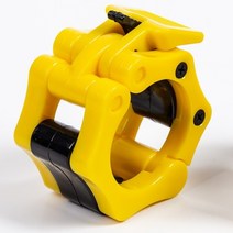 클럽벨 덤벨랙 3단덤벨거치대아령거치대 스핀록 칼라 바벨 칼라 잠금 덤벨 클립 클램프 바, 노란색, 50mm