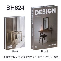 럭셔리 책 홈 인테리어 액세서리 거실 패션 장식 소품 간단한 북커피 테이블, Not Open, BH-624