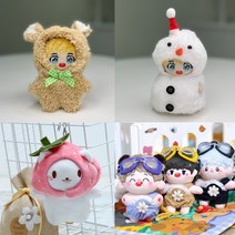 푸른옷장 10cm 인형옷 눈사람룩 꽃무늬 멜빵바지 고글 세트 외 2종