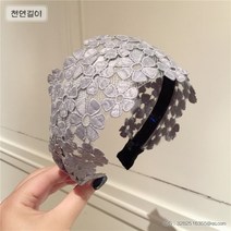 블랙 레이스 반다나 헤어밴드 터번 여성 외출 가리다 화이트 발신기 극넓은 라인 머리띠 헤어액세서리 미끄럼방지 누르다 머리핀