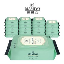 마미요 저자극 물티슈 캡형 20팩, 오리지널 100매 20팩
