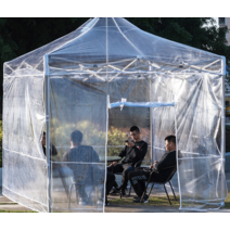 투명 방수 천막 비막이 부스 행사장 캐노피 대형 폴딩, 2x2