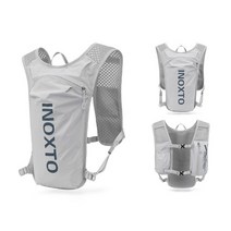 믹스MICS 트레일러닝 자전거 사이클링 배낭 물팩 물백 워터팩 워터백 포켓 수납 등산배낭 조끼 백팩 5L, 다크 그레이 오렌지(Free Size)