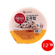 [UNIQ] 다섯가지 곡물의 영양을 그대로 담은~ 햇반 오곡밥210g, 12개