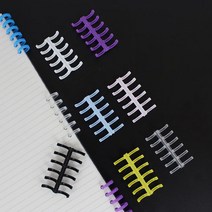 클릭링 바인더링 셀프 10mm 6공 루즈링 제본 클릭링 루즈 플라스틱링 제본링 리프 와이어링 셀프제본, 쿠팡 퍼플