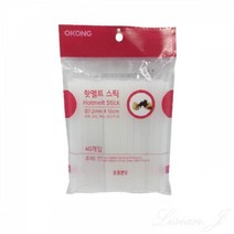 글루 스틱 미니 핫멜트스틱 오공 핫멜트건 접착 접착제 핫멜트 핫멜트스틱 글루건 열접착 40개입 핫멜건, 상세페이지 참조