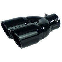 소리박 가변 가상 배기 유니버설 카 인렛 더블 배럴 리어 팁 테일 파이프 머플러 콘센트 스테인레스 스틸 자동차 액세서리, 3