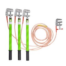 접지봉 구리 와이어 접지 막대 낙뢰 동봉 피뢰침 10KV, 접지봉 0.5m + 와이어 1mx3+2m