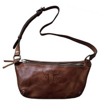 모터사이클 사이드백 가죽 수납가방 스쿠터 캐리어 가방, 브라운