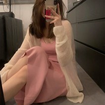 주디앤 여성 노브 슬림 민소매 롱 원피스