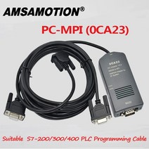 siemens s7-300400 plc 6es7972-0ca23-0xa0 프로그래밍 다운로드 데이터 케이블용 pc-mpi + 어댑터 s7-300 s7-400 rs232-mpi, pc-mpi(rs232 포트), 4.4m