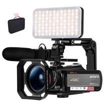 캠코더 4k for youtube vlogging ordro ac5 12x zoom, 사진으로, sd카드 64GB로