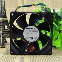 산업용 배풍기 송풍기 공업용 환풍기 foxconn pva080g12q -p28-ce dc 12v 0.65a 4선식 4핀 커넥터 100mm 80x80x25mm 서버 팬