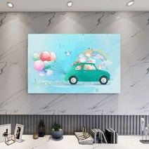 명화 티비 TV 덮개 가리개 인치 종류별 모니터 북유럽 먼지 커버 범용 예쁜19 42 55 65 70 액자 풍경 HA3, 50인치 사랑