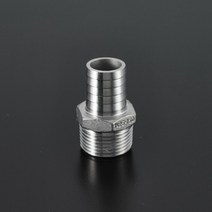 영진 스테인리스 나사식 관이음쇠 - 호스 닛블 Hose Nipple 1/4 inch*9.5A, 1개