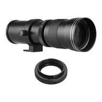 DSLR 렌즈 카메라렌즈 카메라 mf 초망원 줌 f8.3-16 420-800mm t 링, 검은색