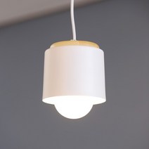 LED 우드 루니 화이트 1등 팬던트